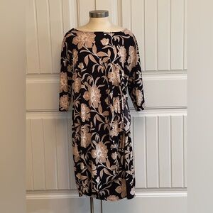 Signature by Robbie Bee Floral Print Tie-Waist Easter Dress – Size 1X